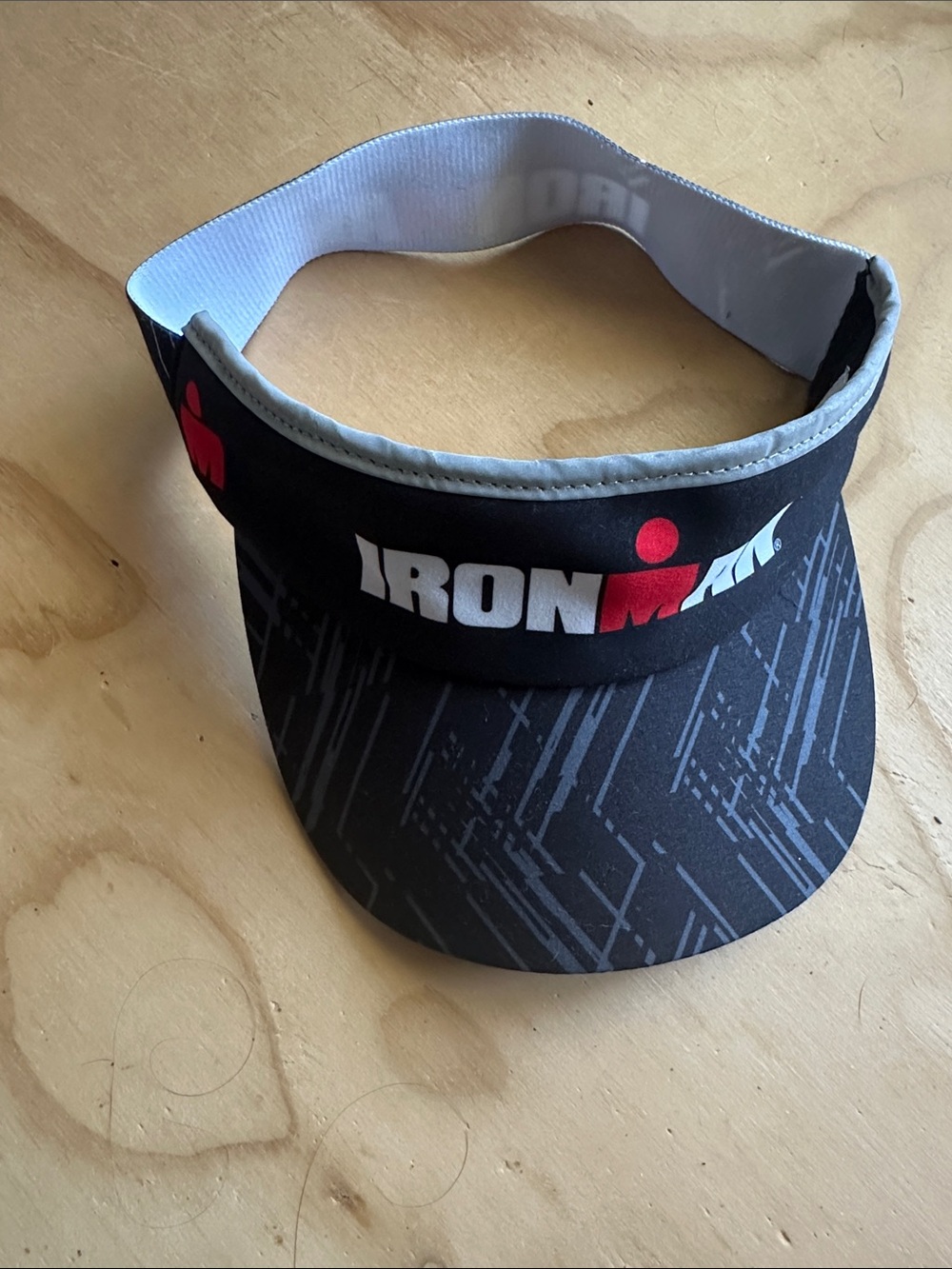 Ironman Boco Gear Black Performance Visor Hat with Red Mdot Logo